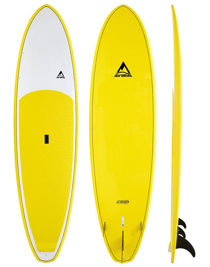 Adventure Paddleboarding - All Rounder - yellow and white stand up paddleboard