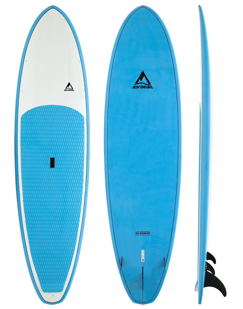Adventure Paddleboarding - All Rounder - blue and white stand up paddleboard